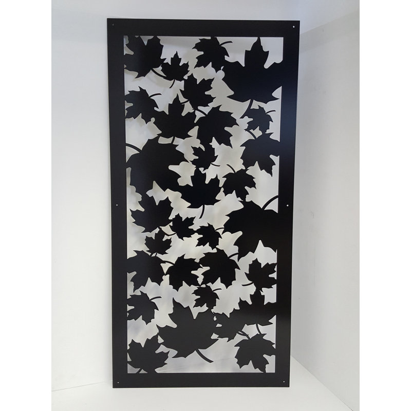 The Watered Edge 4' x 2' Decorative Panel Maple Leaf 1 Privacy Screen